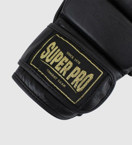 Guanti MMA Super Pro Combat Gear MMA Shooter – Nero/Oro