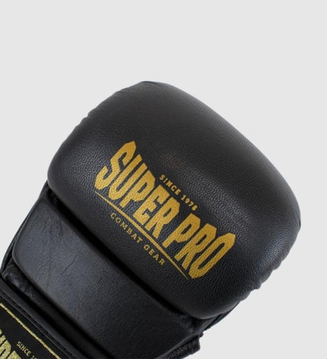 Guanti MMA Super Pro Combat Gear MMA Shooter – Nero/Oro