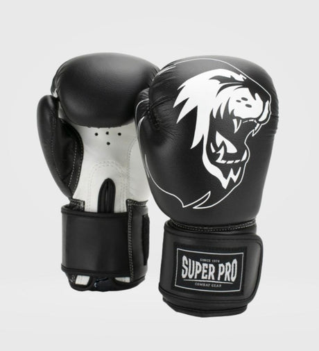Guantoni da boxe Super Pro Talent Kids – Nero/Bianco