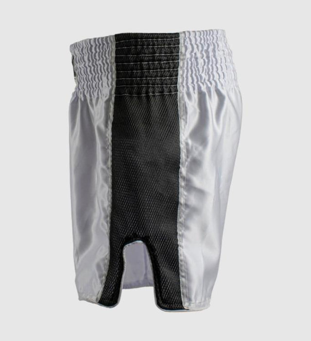 Pantaloncini Kickboxing Super Pro Brave – Bianco/Nero