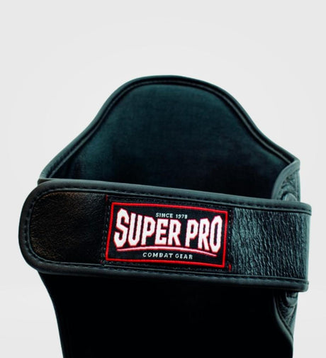 Paratibie da kickboxing Super Pro Thai Pro Pelle – Nero – Paratibie