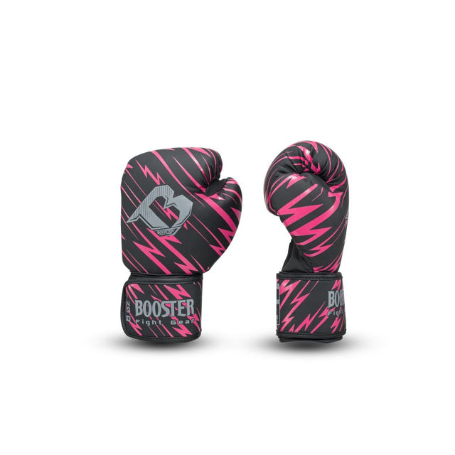 Guantes de boxeo Booster Combat Niños – Negro/Rosa
