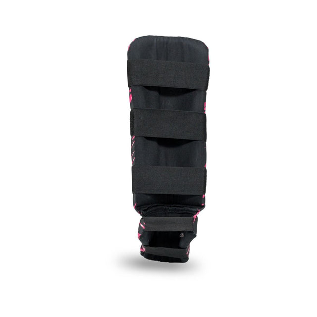 Tibiere Booster Combat Copii – Negru/Roz