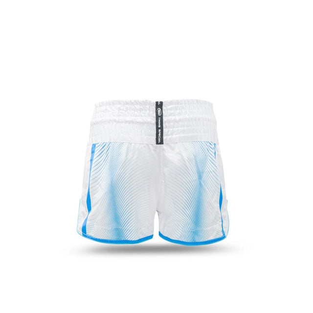 Calções de Muay Thai Twins TBT9 – Branco/Azul