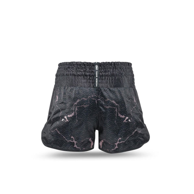 Pantaloncini Muay Thai Twins TBT6 – Nero/Grigio
