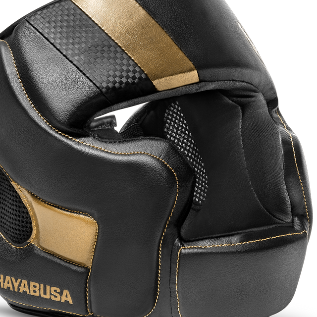 Casco de boxeo Hayabusa T3 – Negro/Oro