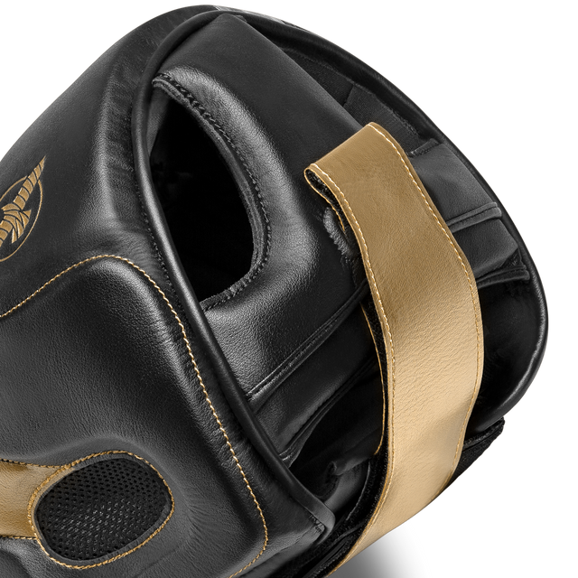 Casco de boxeo Hayabusa T3 – Negro/Oro
