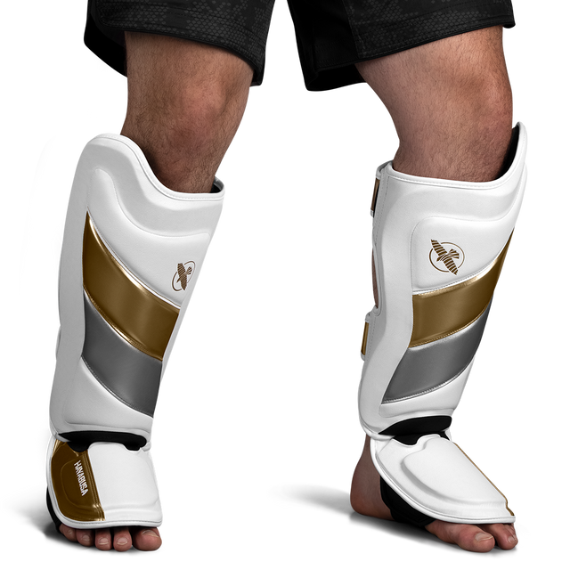 Hayabusa Benskydd T3 – Vit/Guld