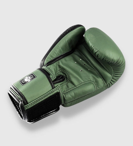 Boxerské rukavice Twins BGVL 8 – Khaki zelené/černé