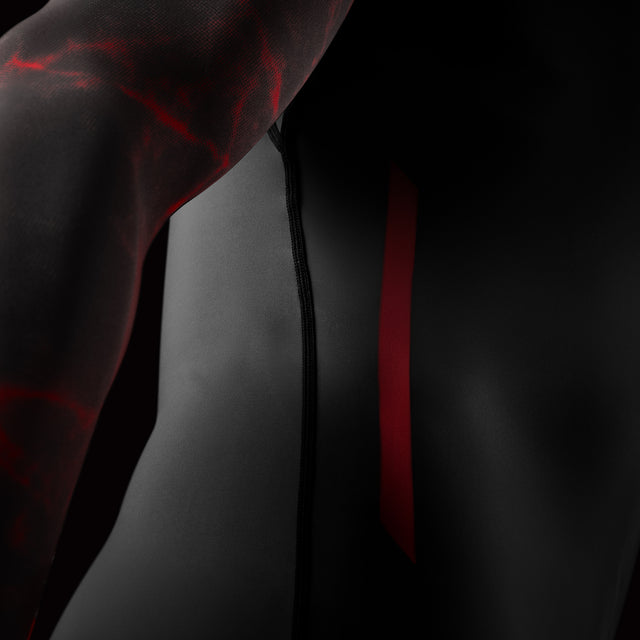 Rashguard Hayabusa x UFC BJJ Manches longues – Noir/Rouge