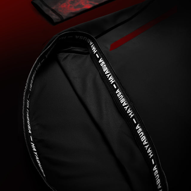 Rashguard Hayabusa x UFC BJJ Manches longues – Noir/Rouge