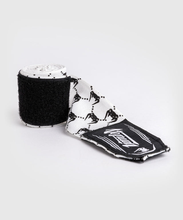 Bende da boxe Venum Monogram – Bianco/Nero