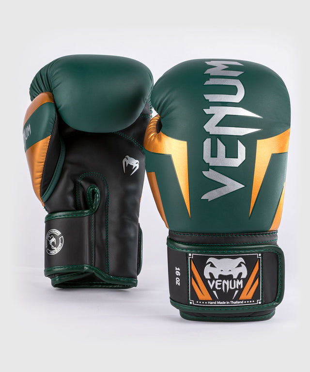 Venum Boksehandsker Elite – Grøn/Bronze/Sølv