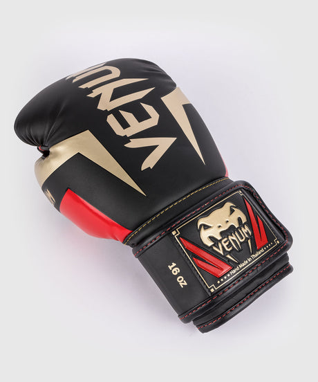 Venum Boxhandschuhe Elite – Schwarz/Gold/Rot