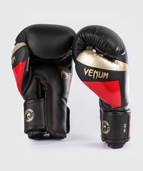 Venum Boxhandschuhe Elite – Schwarz/Gold/Rot