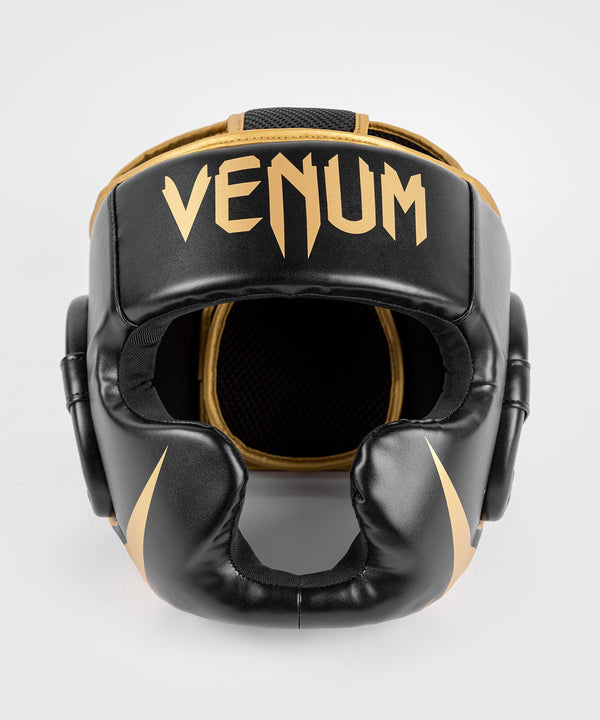 Kask bokserski Venum Challenger – Czarny/Złoty