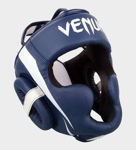 Căști de box Venum Elite – Albastru/Alb – Căști de box