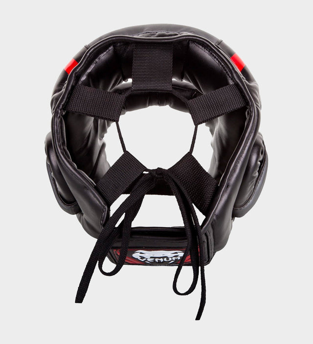 Cască de box Venum Elite Iron – Negru/Roșu/Alb