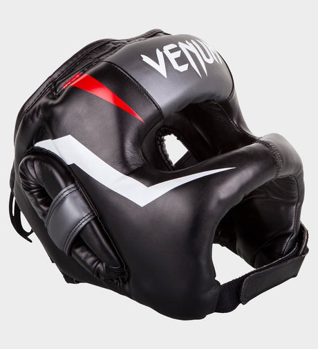 Cască de box Venum Elite Iron – Negru/Roșu/Alb
