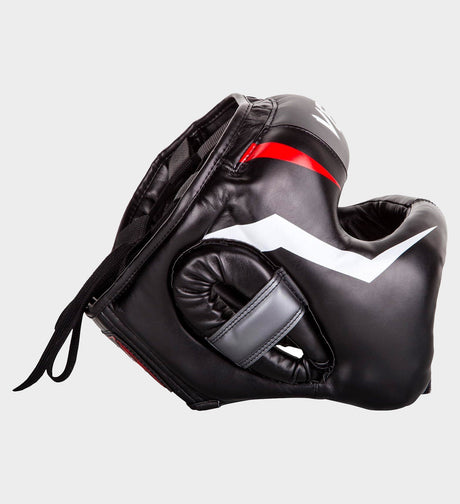 Cască de box Venum Elite Iron – Negru/Roșu/Alb