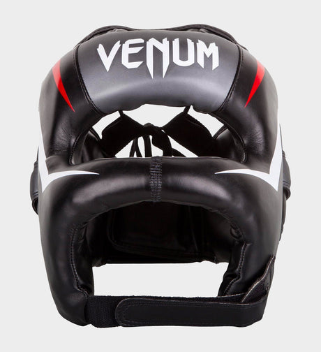 Cască de box Venum Elite Iron – Negru/Roșu/Alb