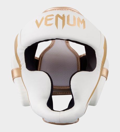 Venum Caschi da boxe Elite – Bianco/Oro – Caschi da boxe