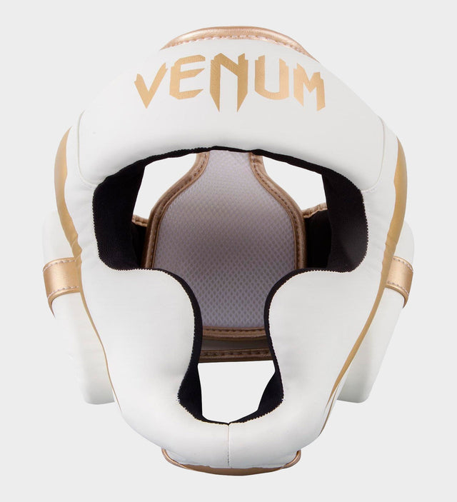 Venum Huvudskydd Elite – Vit/Guld – Huvudskydd