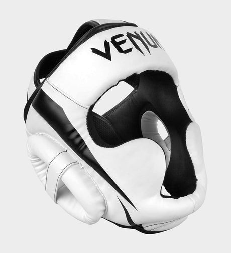 Căști de box Venum Elite – Alb/Negru – Căști de box