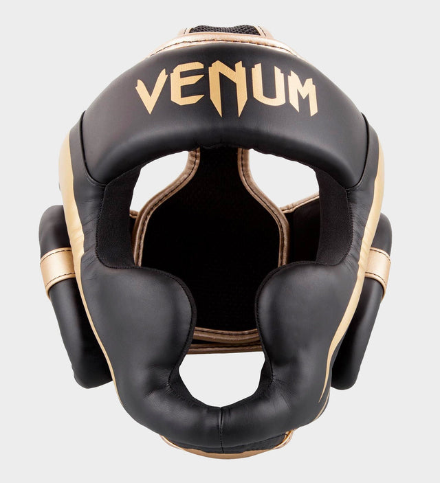 Venum Kopfschutz Elite – Schwarz/Gold – Kopfschutz