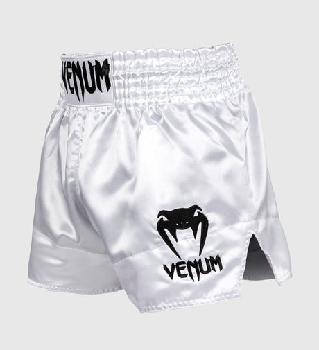 Pantaloncini Kickboxing Venum Classic – Bianco/Nero
