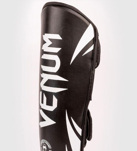 Paratibie da kickboxing Venum Challenger Kids – Nero/Bianco – Paratibie