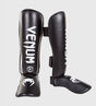Caneleiras de kickboxing Venum Challenger – Preto/Branco – Caneleiras