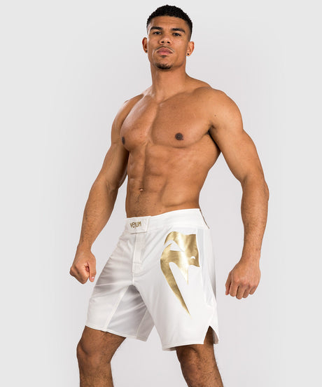 Pantalones de MMA Venum Light 5.0 – Blanco/Oro