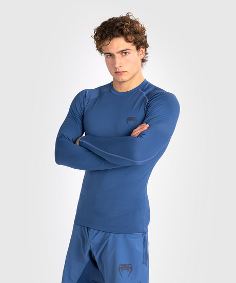 Venum Rashguard Contender Mâneci Lungi - Albastru - Rashguard