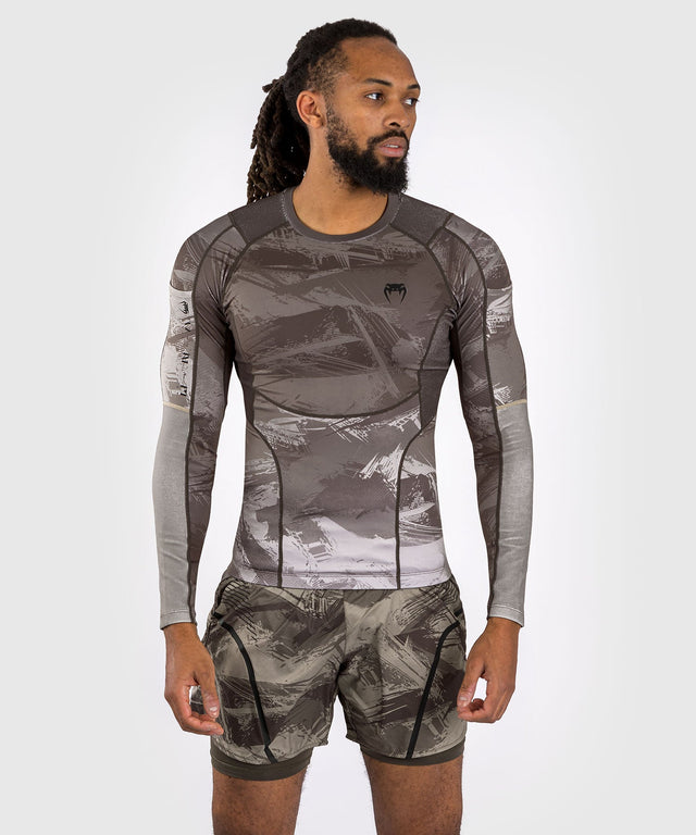 Venum Rashguard Electron 3.0 Långärmad - Sand - Rashguard