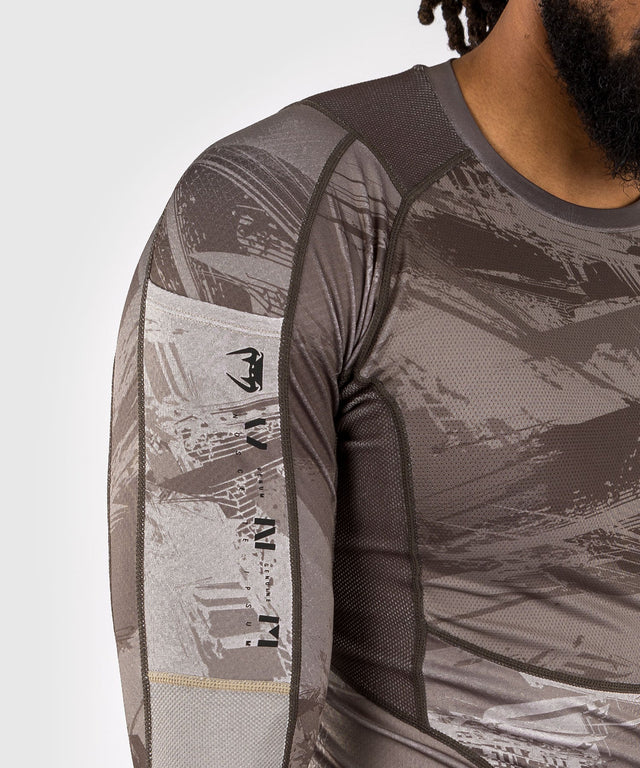 Venum Rashguard Electron 3.0 Långärmad - Sand - Rashguard