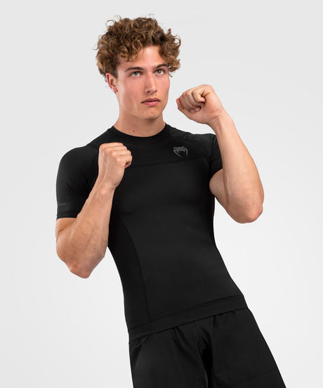 Rashguard Venum G-Fit Air manches courtes – Noir/Noir
