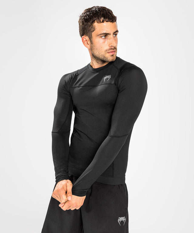 Venum Rashguard G-Fit Air Dlouhé rukávy – Černá/Černá – Trička