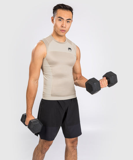 Venum Rashguard G-Fit Air Fără mâneci - Nisip - Tricou
