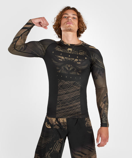 Rashguard Venum Gorilla Jungle Maniche Lunghe – Nero/Marrone