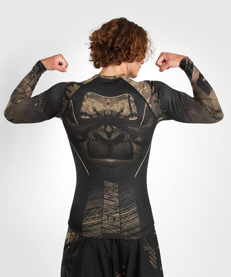 Rashguard Venum Gorilla Jungle Maniche Lunghe – Nero/Marrone