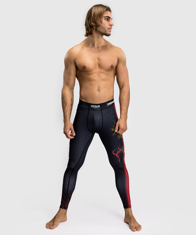 Venum x TEKKEN 8 - Spats - Marshall Law - Negro/Rojo/Oro