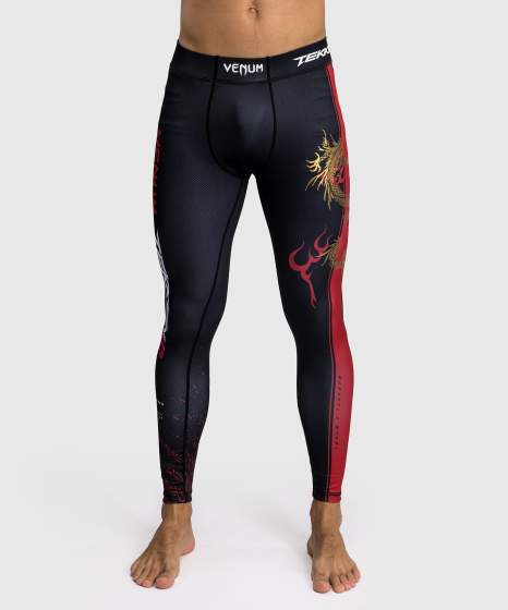 Venum x TEKKEN 8 - Spats - Marshall Law - Negro/Rojo/Oro
